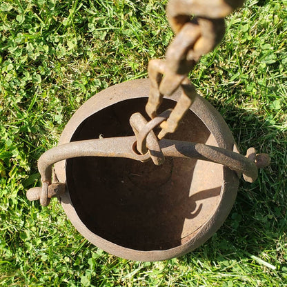 Antique hand-hammered Himalayan Well Pot