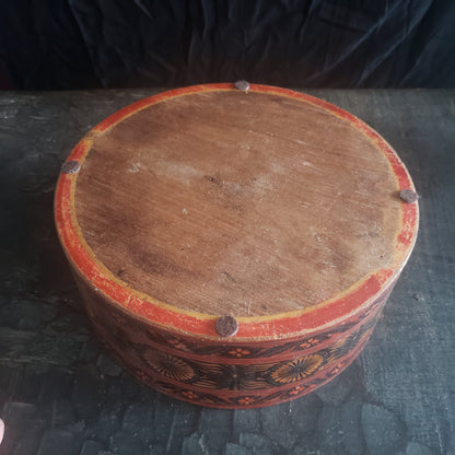 Antique Hand-Carved Solid Wood & Lacquer Spice Bowl