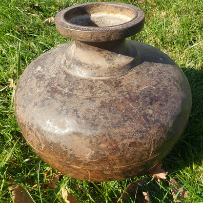 Antique Metal Water vessel from India