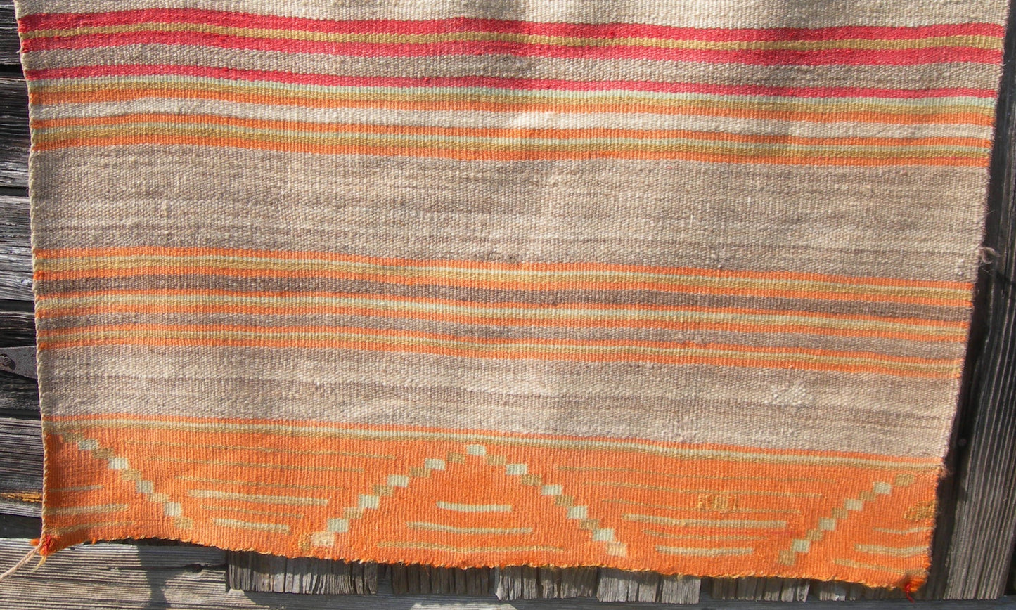 Late Classic Navajo Dine Wearing Blanket With Third  Phase Chief's Blanket,Circa 1875/80