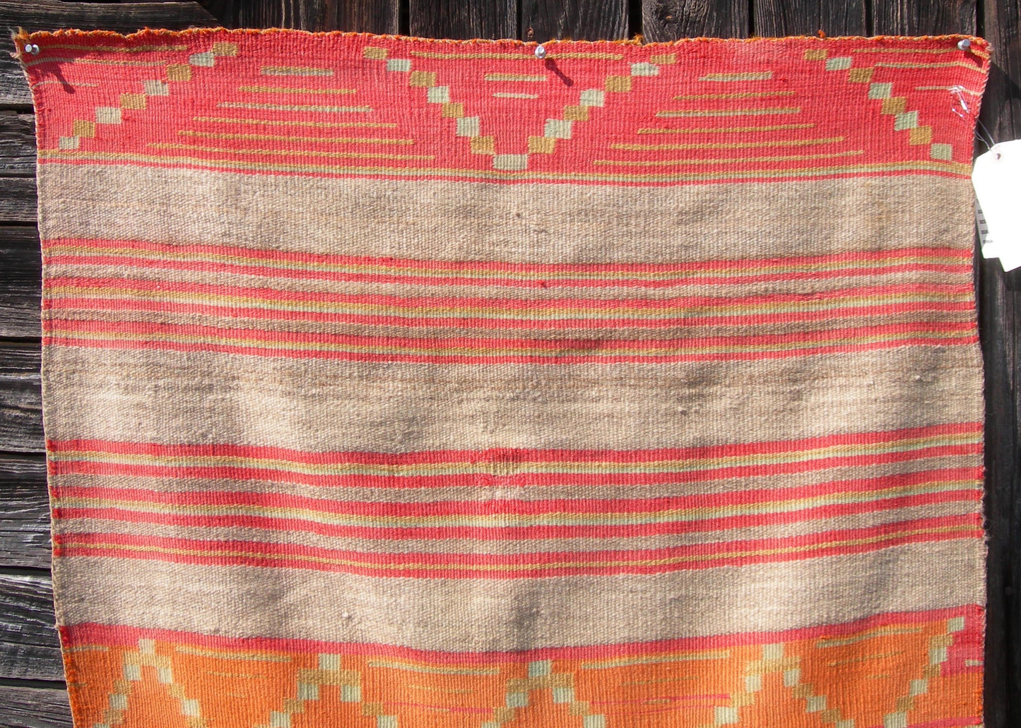 Late Classic Navajo Dine Wearing Blanket With Third  Phase Chief's Blanket,Circa 1875/80