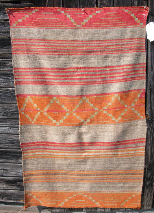 Late Classic Navajo Dine Wearing Blanket With Third  Phase Chief's Blanket,Circa 1875/80